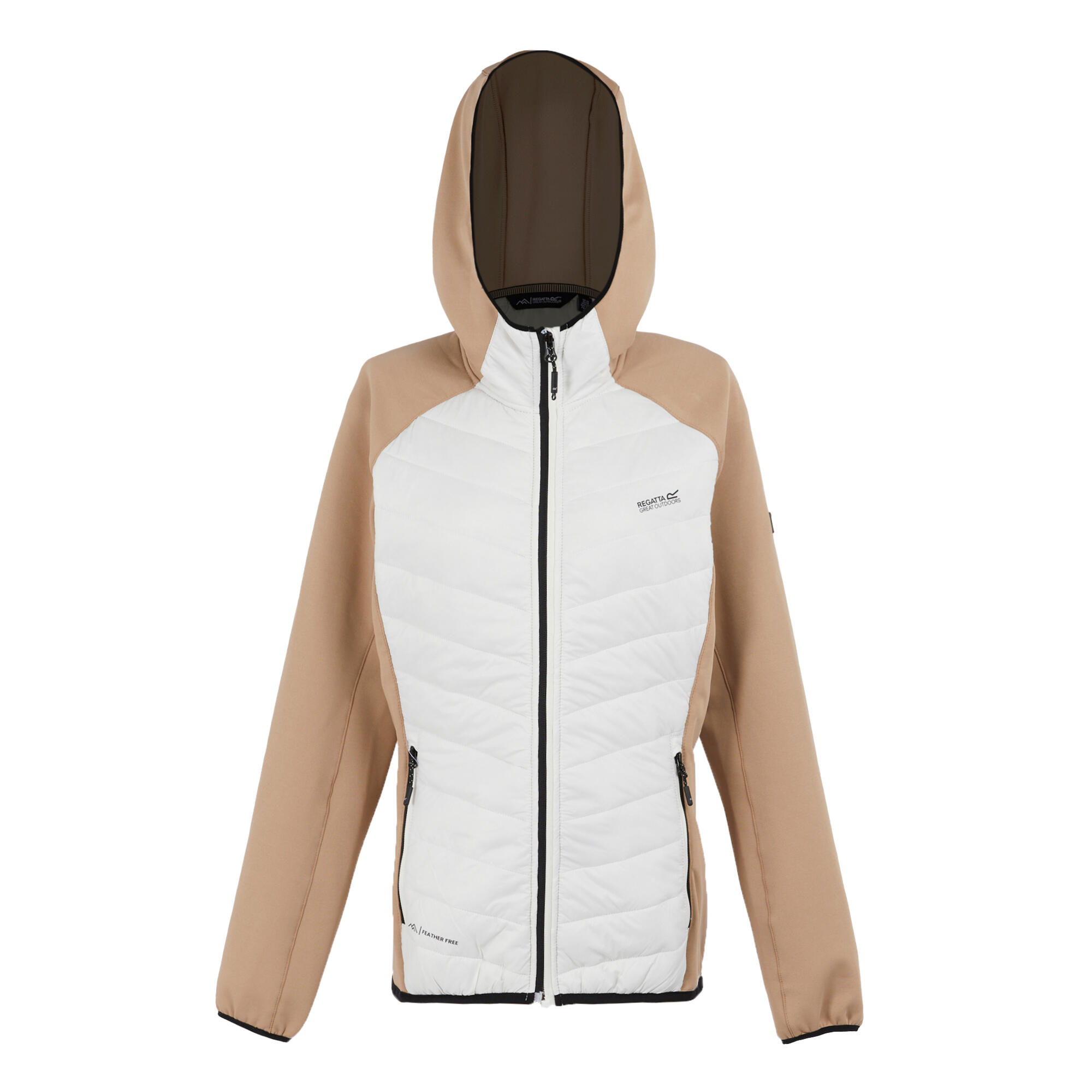 REGATTA Womens/Ladies Andreson VIII Hybrid Jacket (Blanc De Blanc/Warm Taupe)