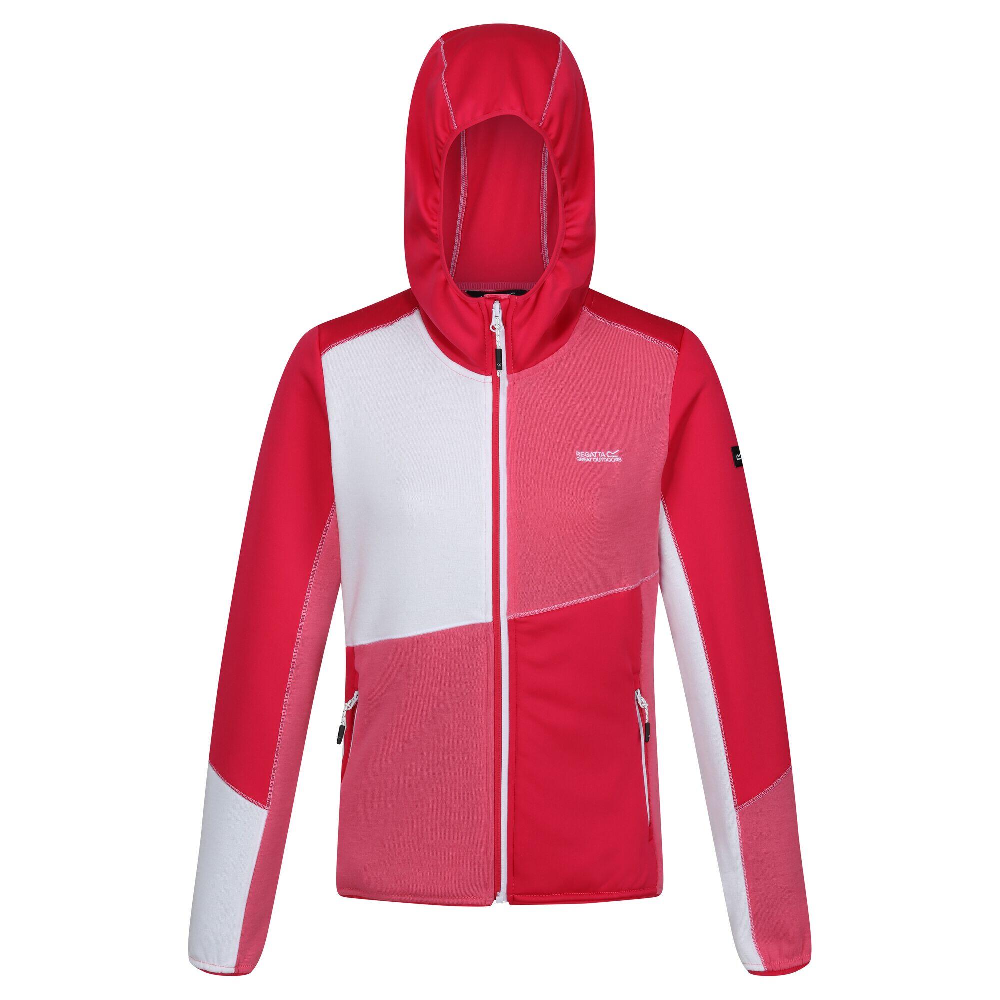 Regatta - Veste Polaire Walbury Femme (rose Fluo / Flamant Rose / Blanc) - Veste - Blanc|rose - 42 M/l - Decathlon