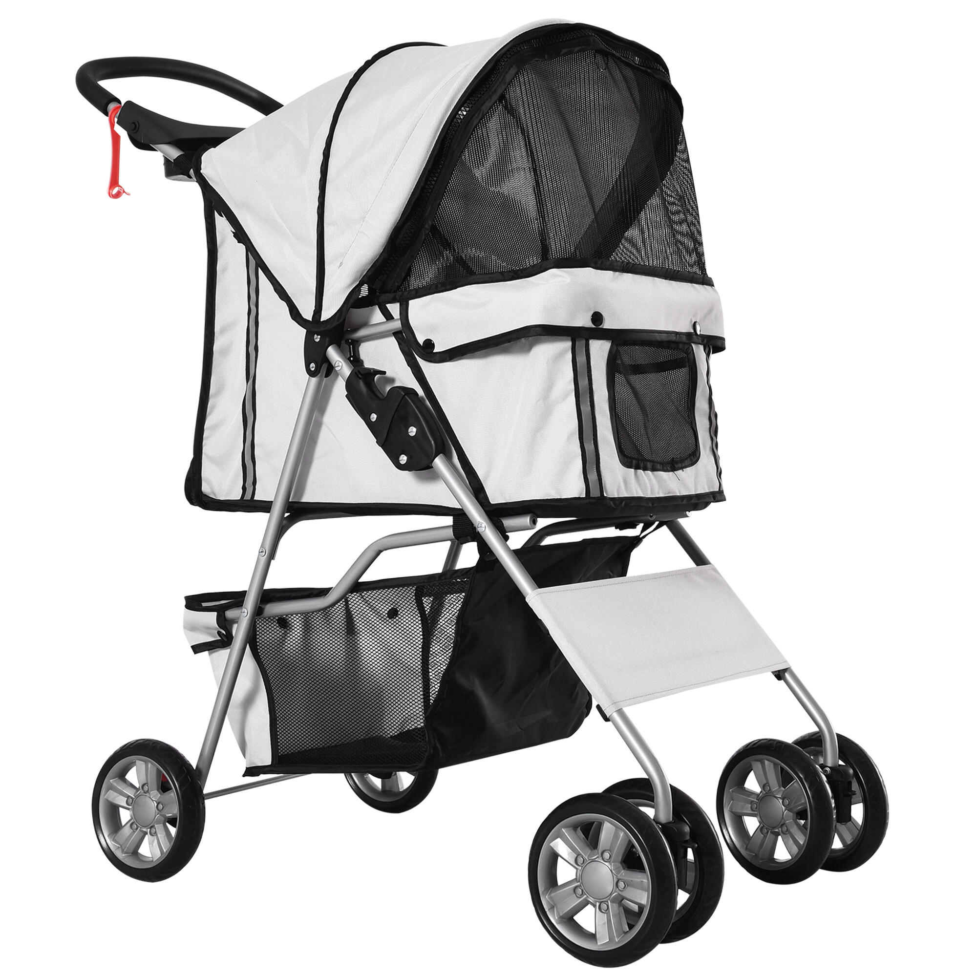 PAWHUT Carrinho para Animais de Estimação PawHut 75x45x97cm Cinzento