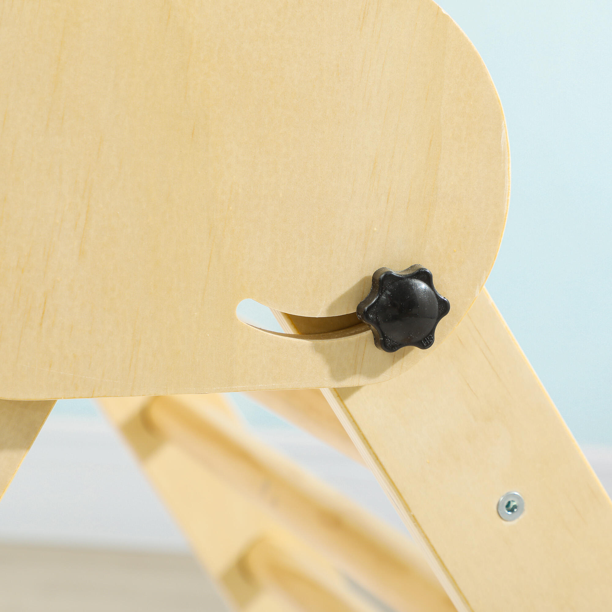 Escalador para Niños AIYAPLAY 82x66x71 cm Madera Natural 4/7