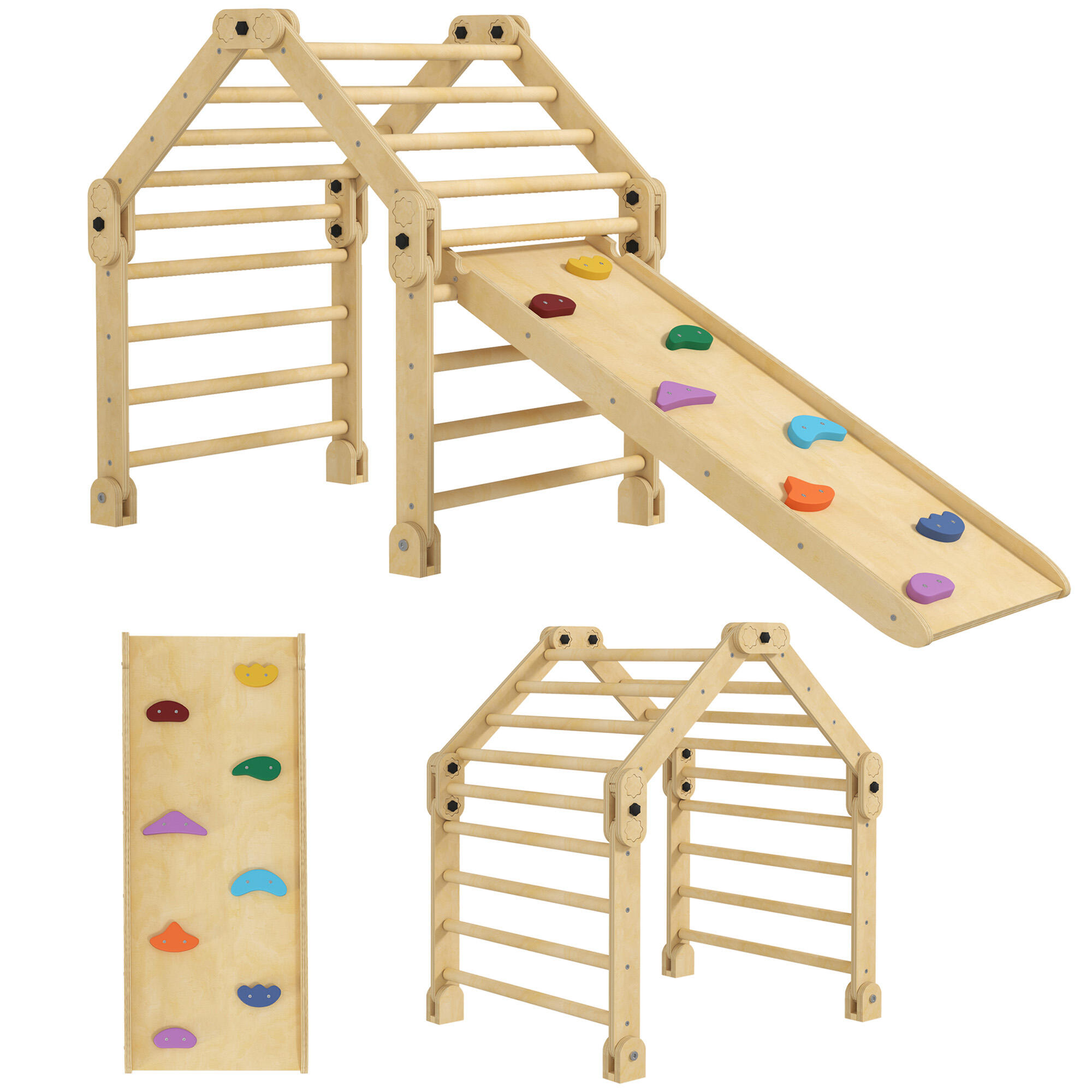 Jogo de aprendizagem 175x70x89 cm multicor aiyaplay
