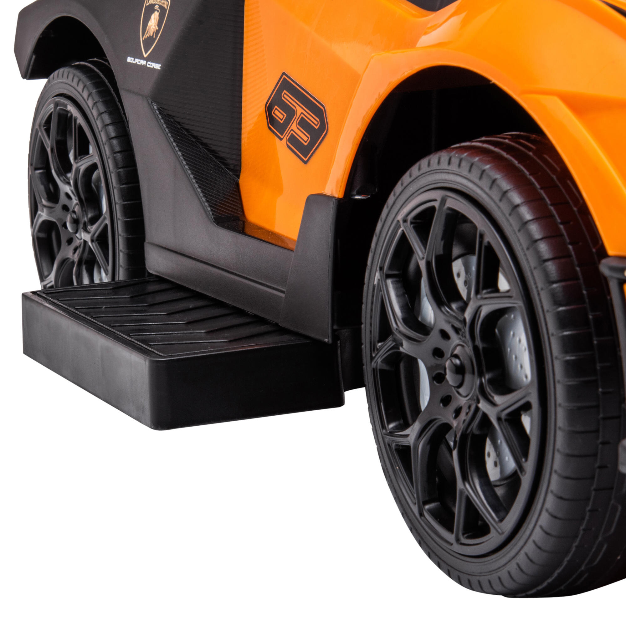 Carro andador para bebés 2 em 1 laranja 4/7