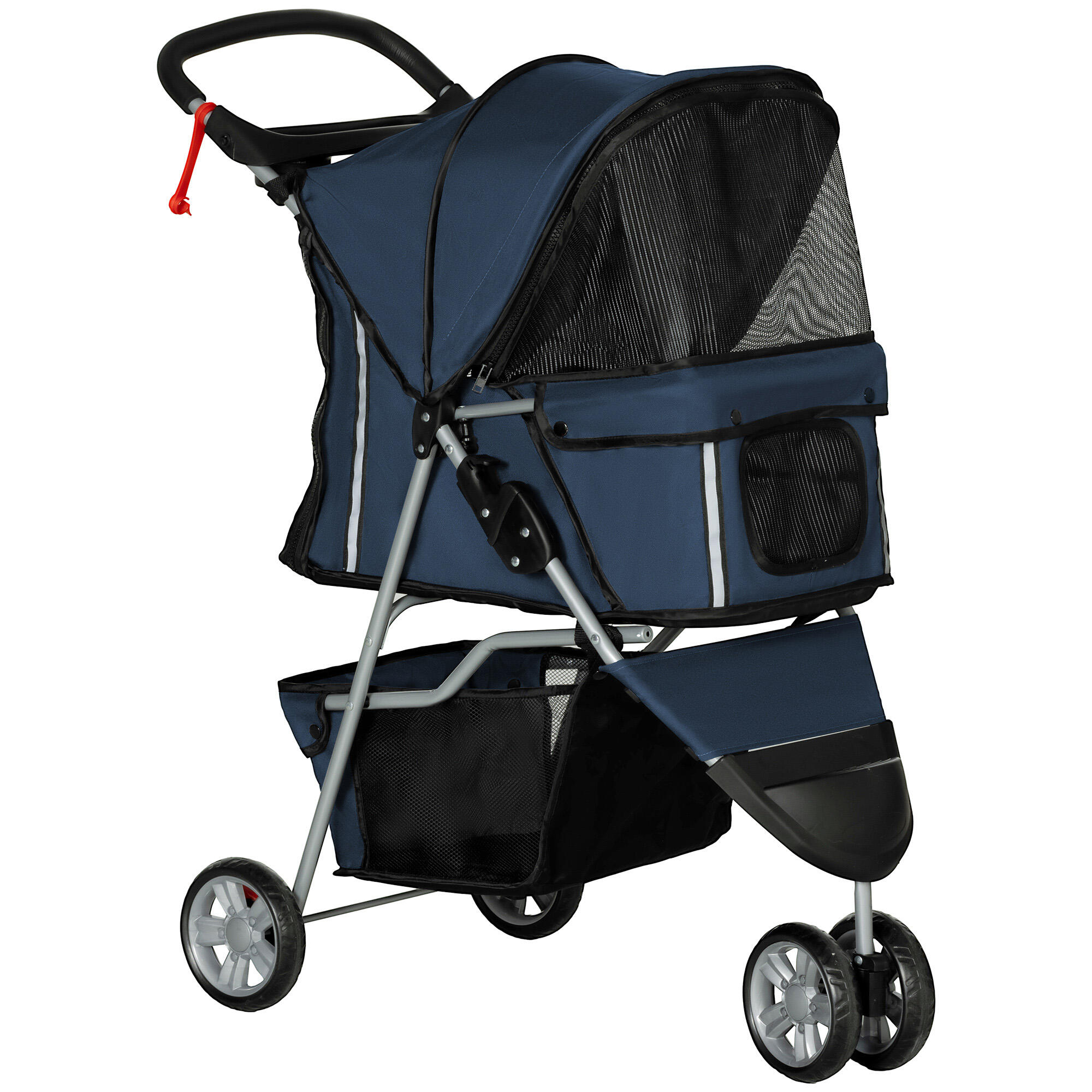 PAWHUT Carrinho para animais de estimação 75x45x97 cm azul PawHut
