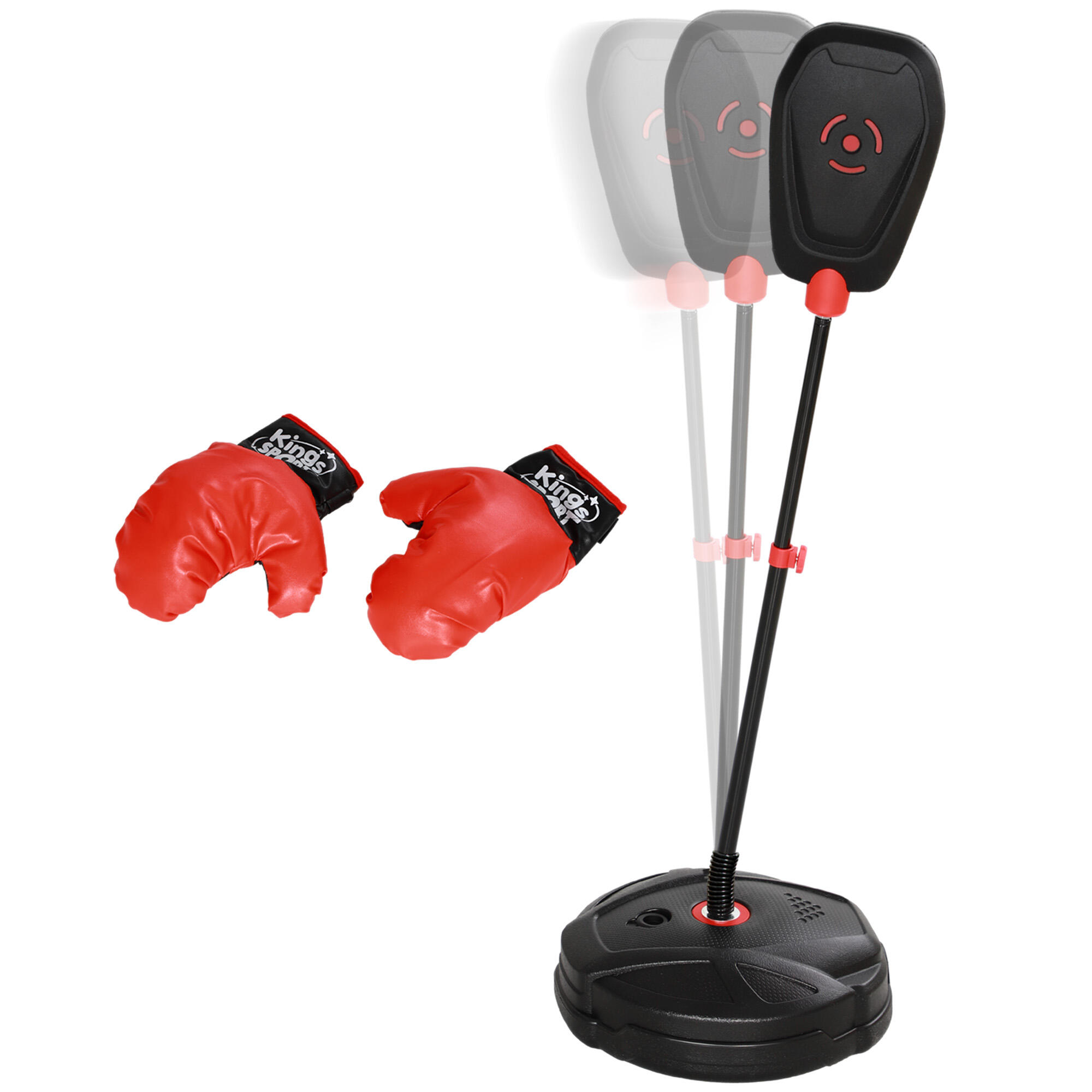 AIYAPLAY Punching ball para crianças ø34x88-124 cm preto AIYAPLAY