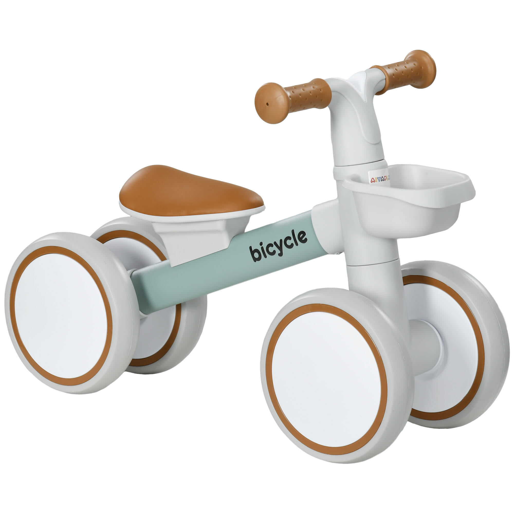 Bicicleta sem pedais 56x27x39 cm verde aiyaplay