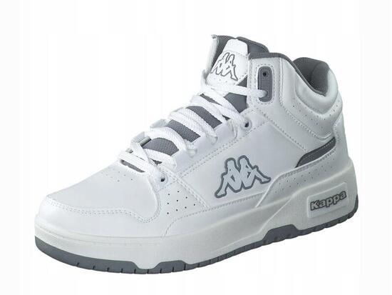 BUTY męskie KAPPA JONSCHA 243316-1014 wysokie biało szare na co dzień 44