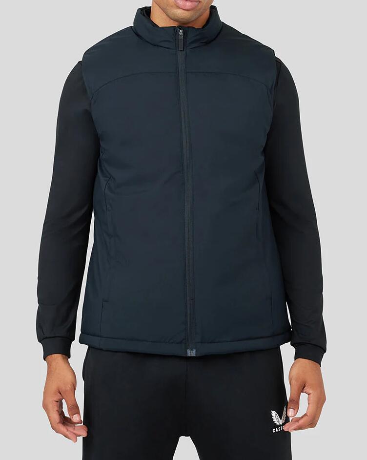 CASTORE Castore Men's Padded Gilet Full Zip Black