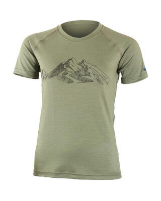 Merino t-shirt voor dames met hila-print