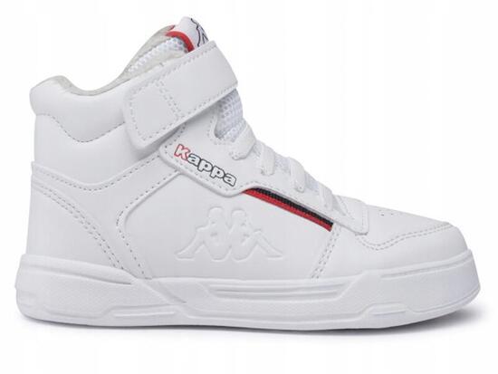 BUTY dziecięce KAPPA MANGAN 260827K-1020 wysokie za kostkę białe futerko 27