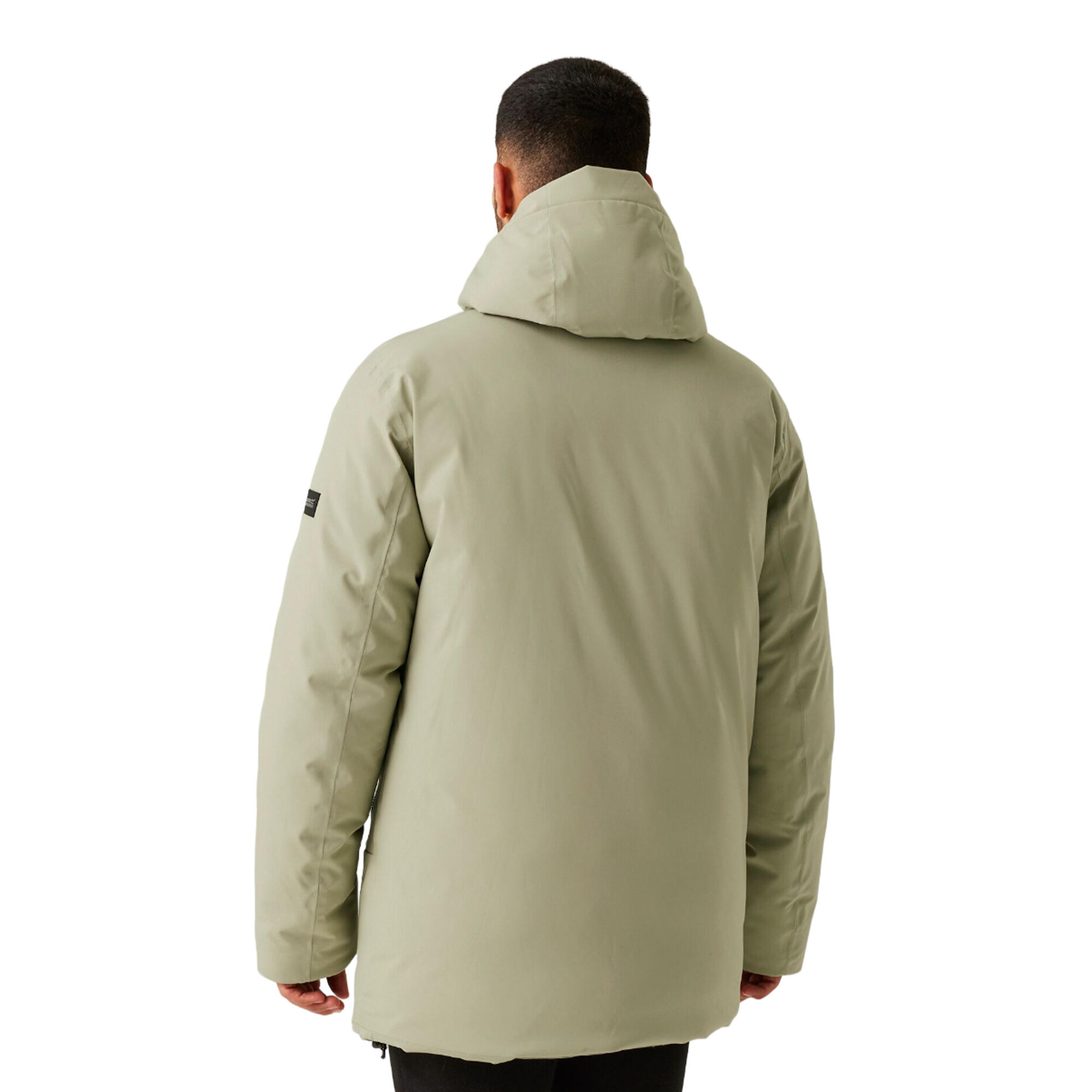 Mens Yewbank III Waterproof Jacket (Abbeystone/Black) 4/5