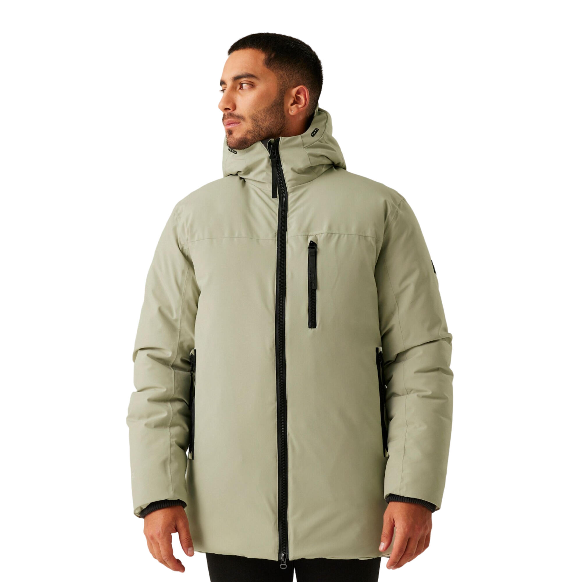 Mens Yewbank III Waterproof Jacket (Abbeystone/Black) 3/5