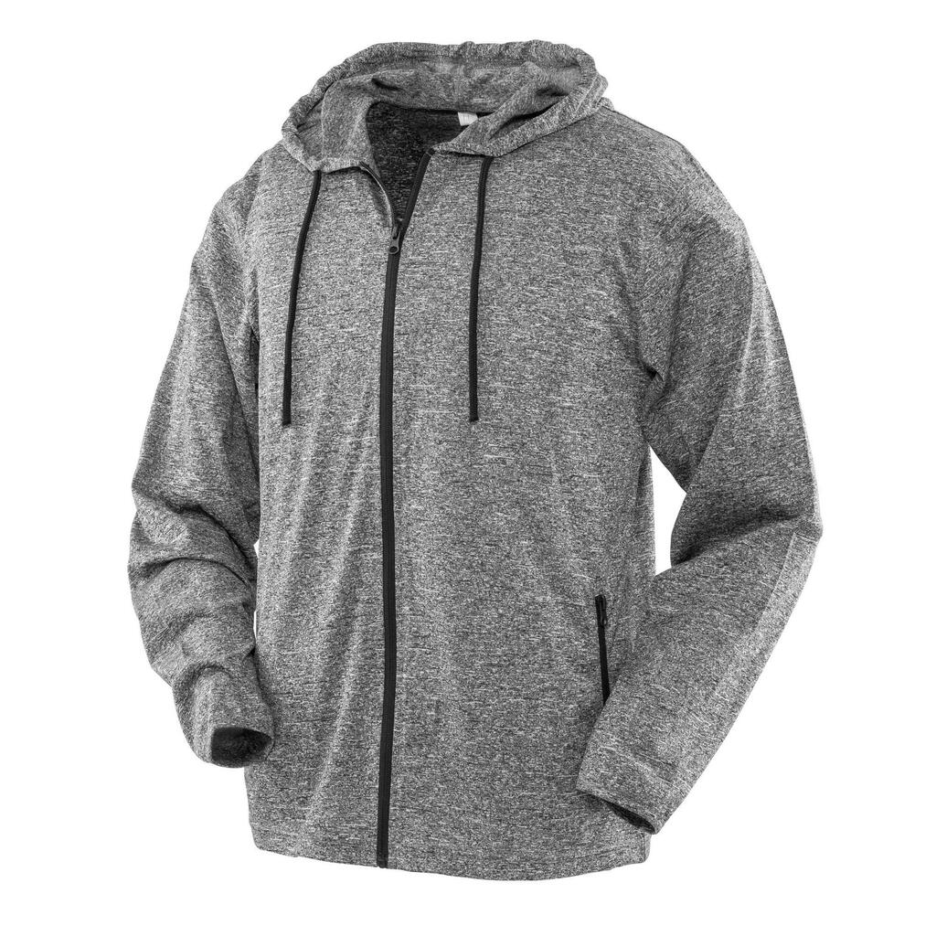 Mens Hooded Jacket (Grey/Black)