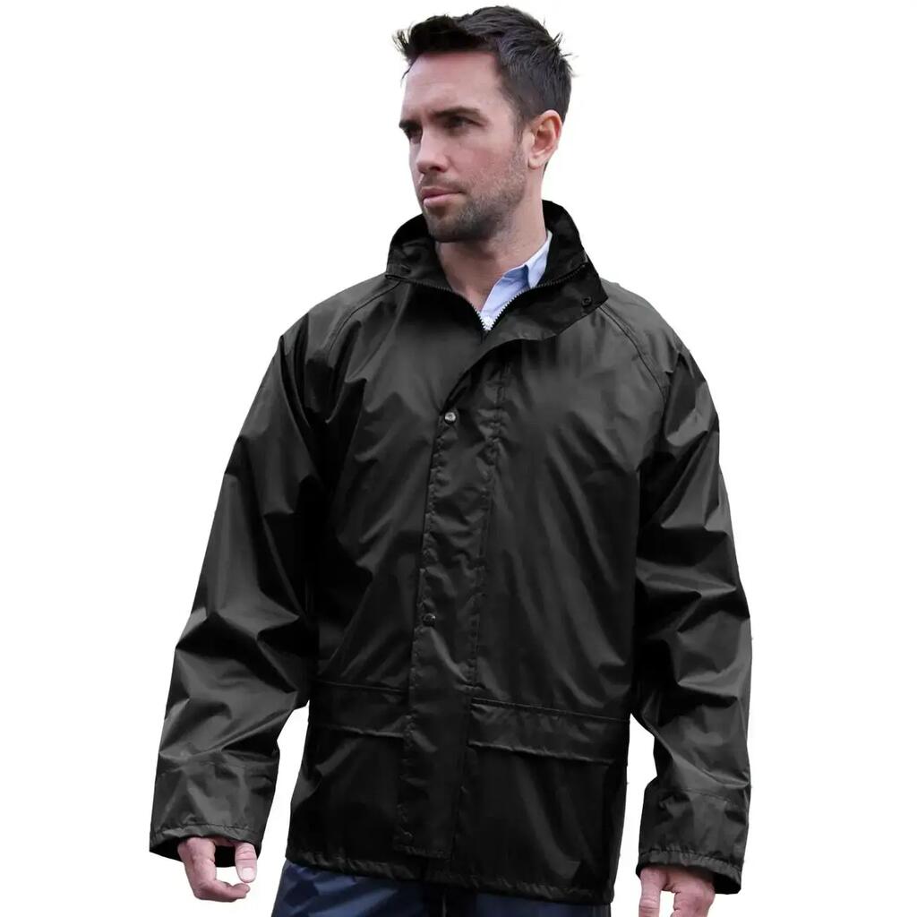 Mens Core Stormdri Rain Over Jacket (Black)