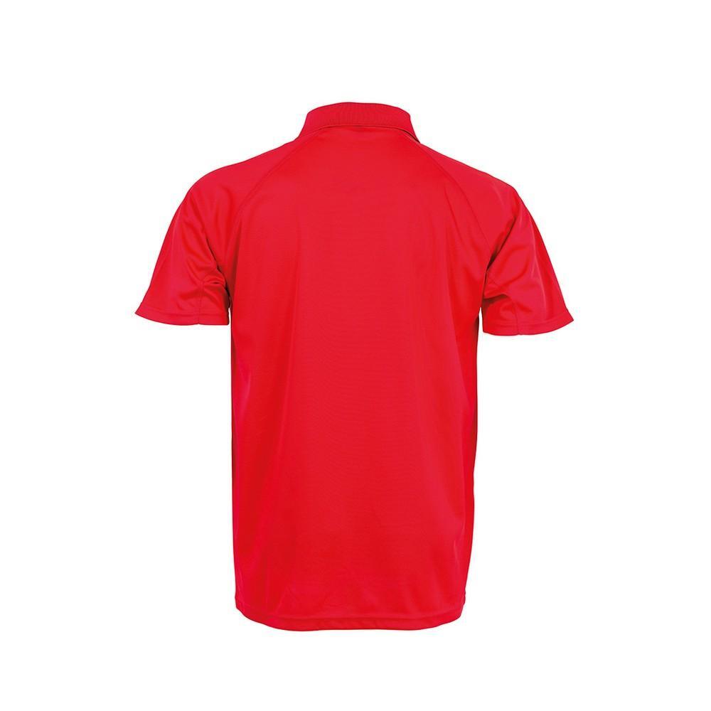 Impact Mens Performance Aircool Polo TShirt (Rood) 2/2