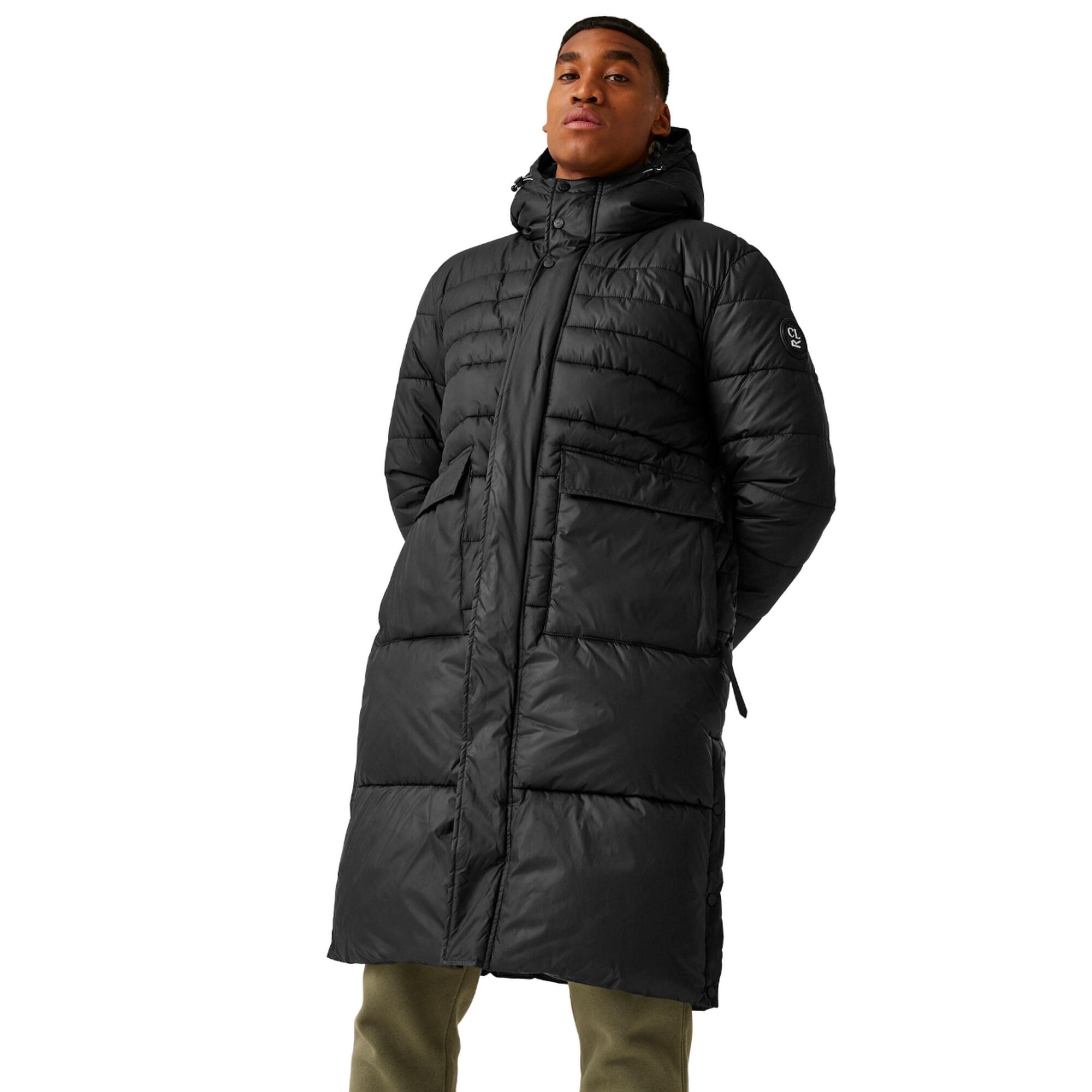 "Christian Lacroix Collongues" Steppjacke Lang für Herren Damen Schwarz 4/5