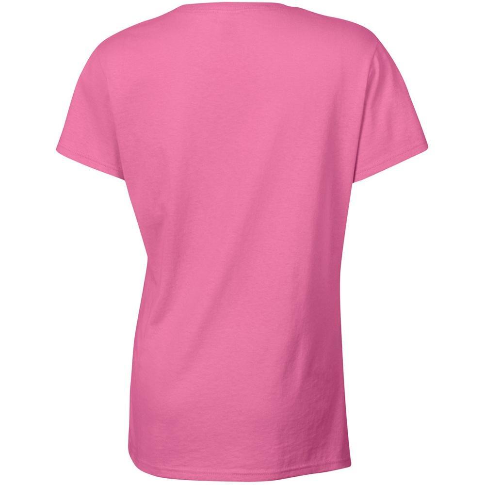 Tshirt À Manches Courtes Coupe Féminine Femme (Rose) 2/4