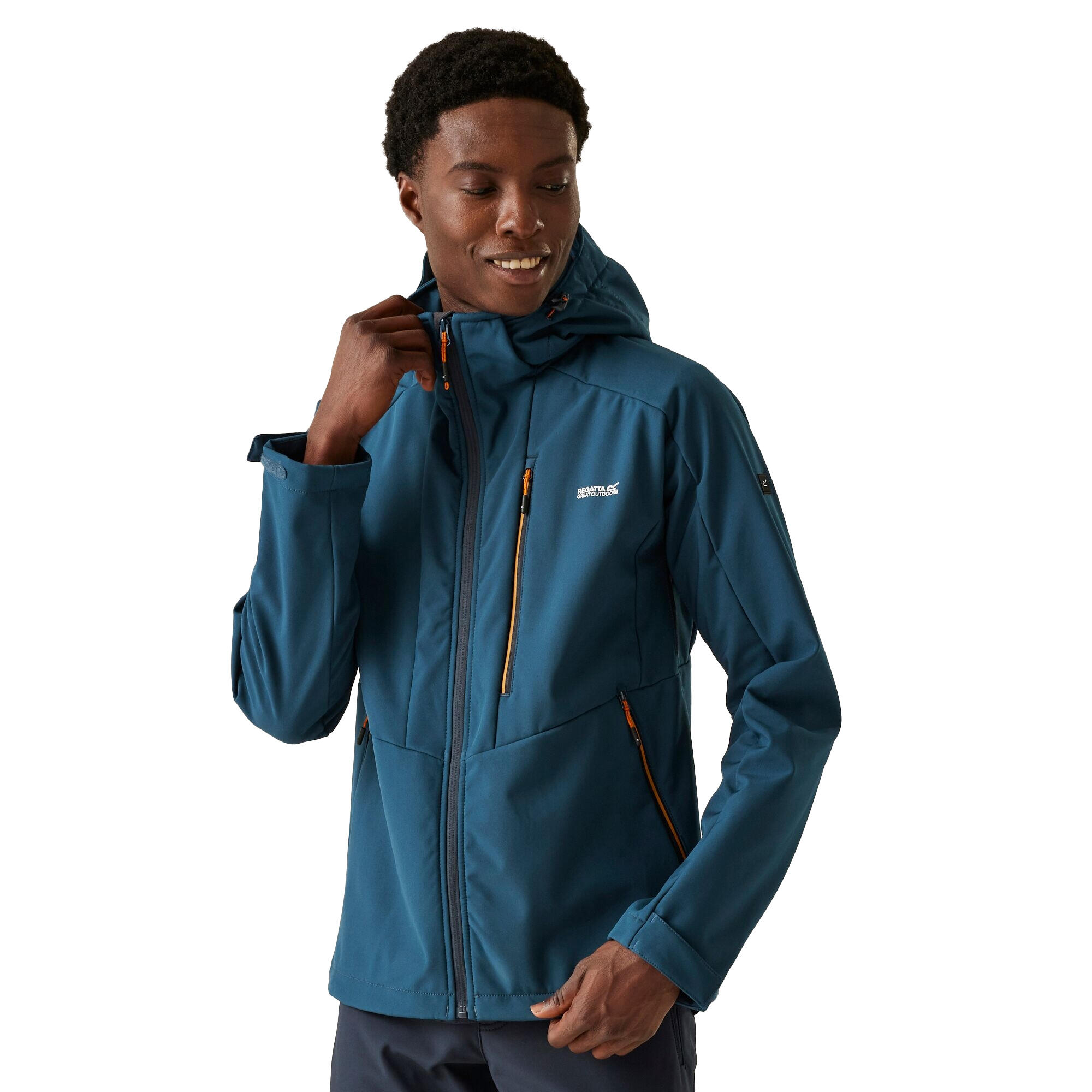 "Hewitts X" Softshelljacke für Herren Dunkel-Jeansblau/Fuchs 3/5