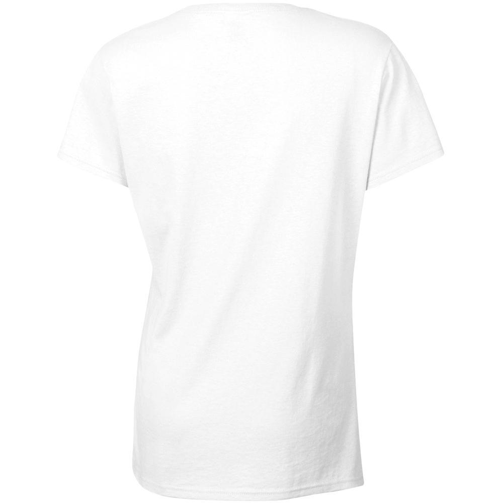 Tshirt À Manches Courtes Coupe Féminine Femme (Blanc) 2/4