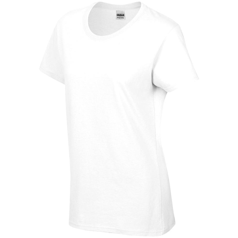 Tshirt À Manches Courtes Coupe Féminine Femme (Blanc) 3/4