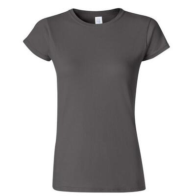 Dames zachte stijl korte mouw tshirt (antiek kersenrood)