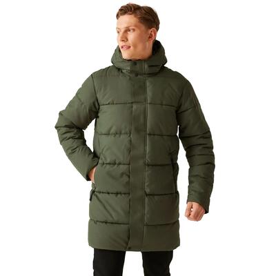 Heren hayleyn gewatteerd jack (donkere khaki)