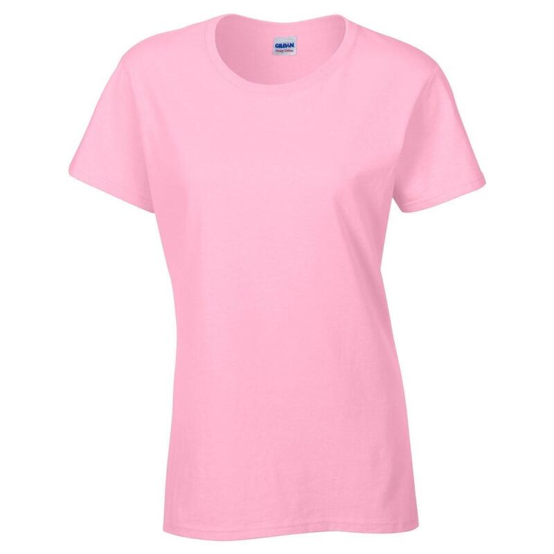 Tshirt À Manches Courtes Coupe Féminine Femme (Rose Clair)