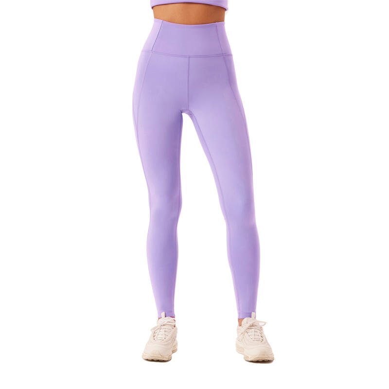 Dames Compressieve Lange Legging Met Hoge Rise (Bougainvillea)