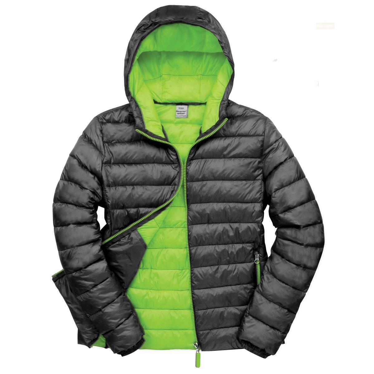 Urban Snowbid Giacca Imbottita Con Cappuccio Uomo Result Nero/Lime 6/7