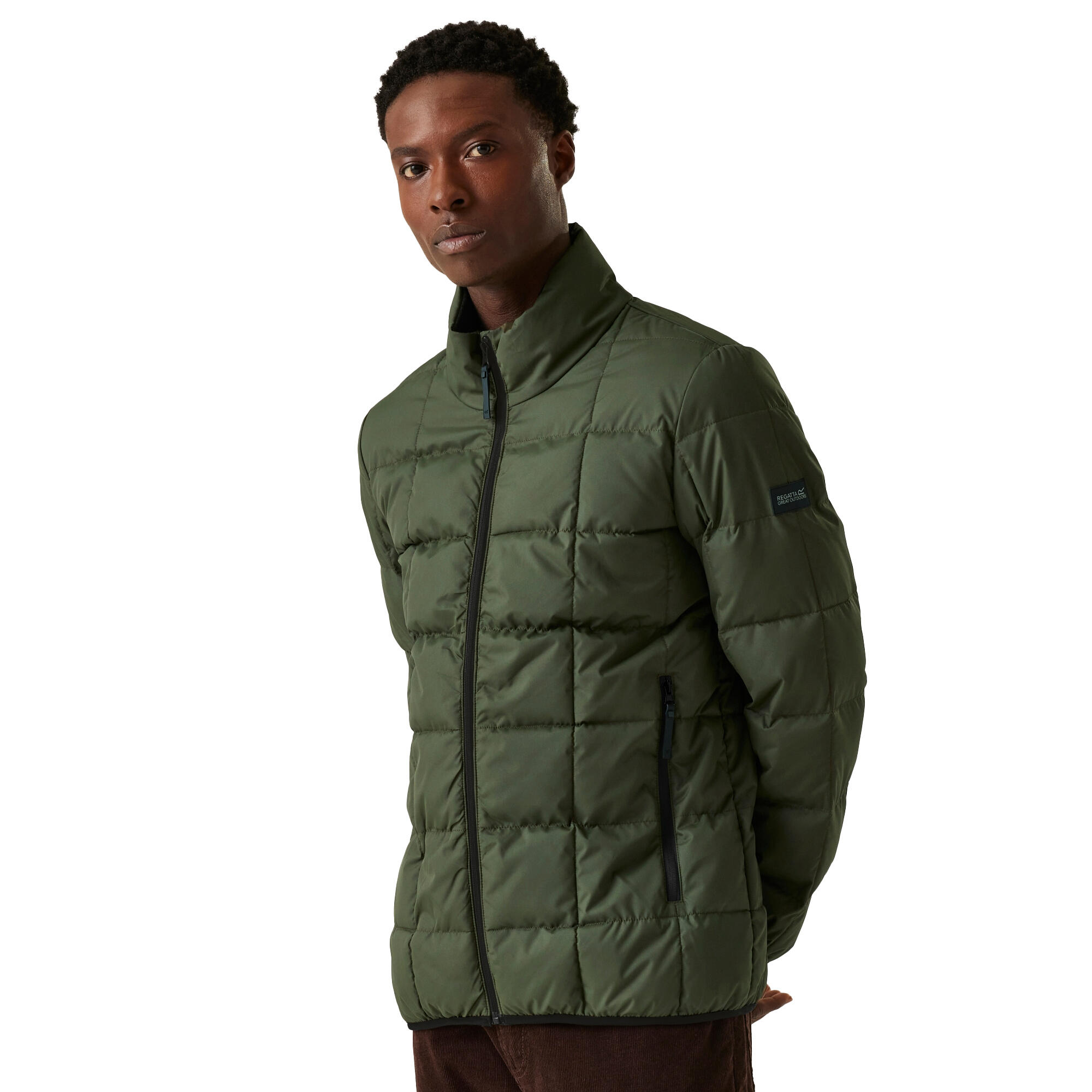 Veste Matelassée WILNOR Homme (Kaki Foncé) 3/5