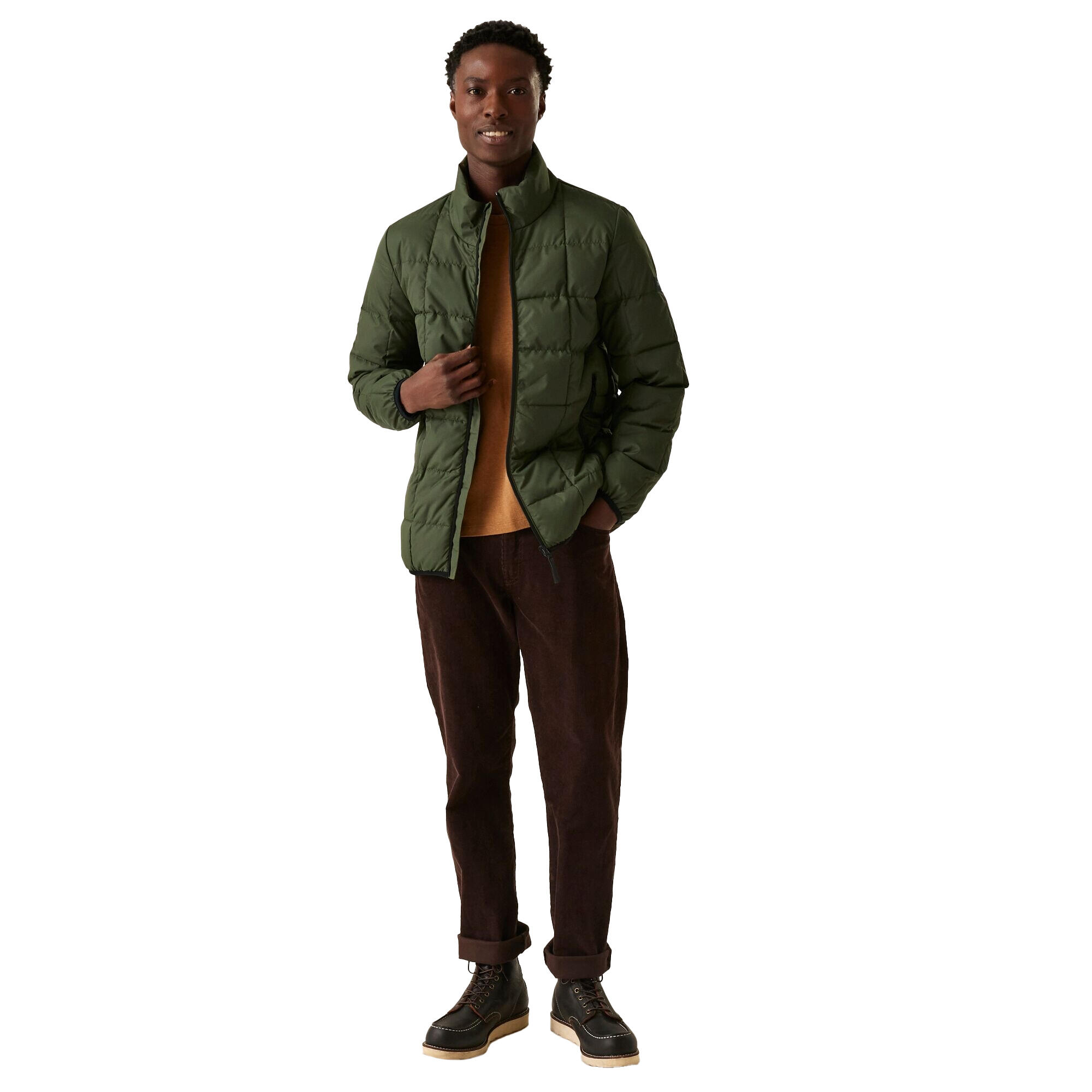 Veste Matelassée WILNOR Homme (Kaki Foncé) 4/5