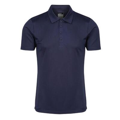 Heren gerecycled poloshirt (marineblauw)