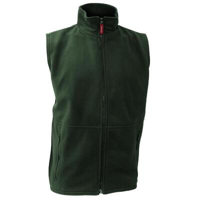 Heren actief anti pilling fleece bodywarmer jasje (bosgroen)