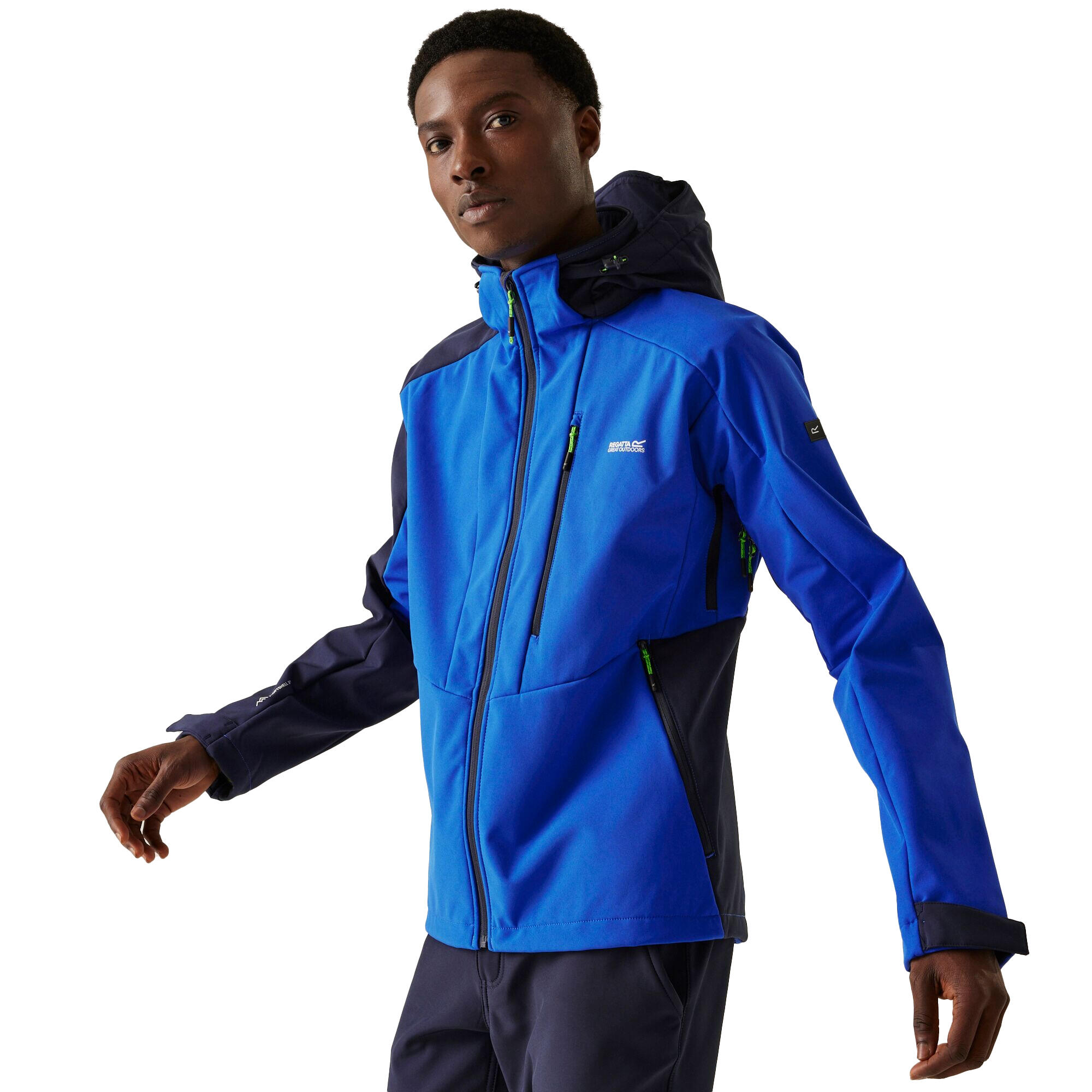 "Hewitts X" Softshelljacke für Herren Königsblau/Marineblau 3/5