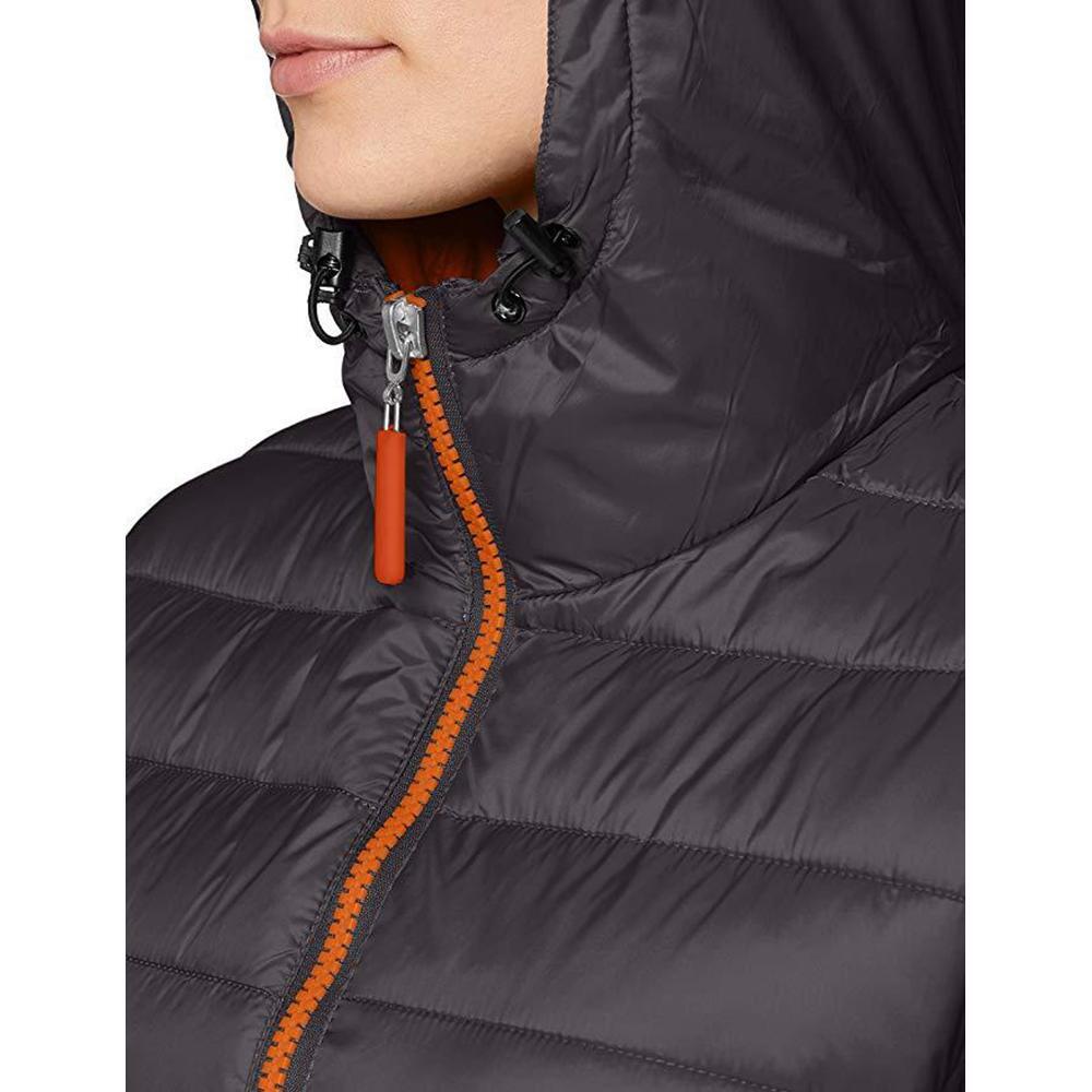 Urban Snowbird Veste Rembourrée À Capuche Femme (Gris/Orange) 6/7