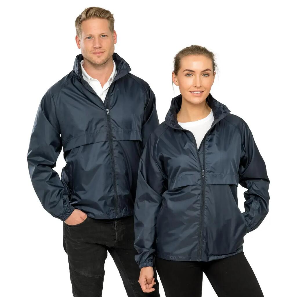 Mens Core Lightweight Waterproof Shield Windproof Jacket (Navy Blue)