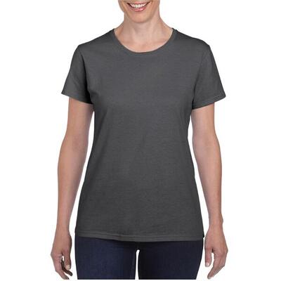 Maglietta 100% Cotone Donna Gildan Bianco