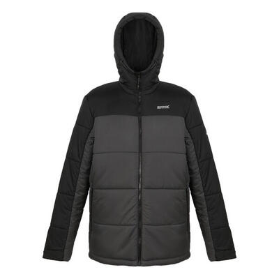 Heren nevado vii geïsoleerde gewatteerde jas (zwart/donkergrijs)