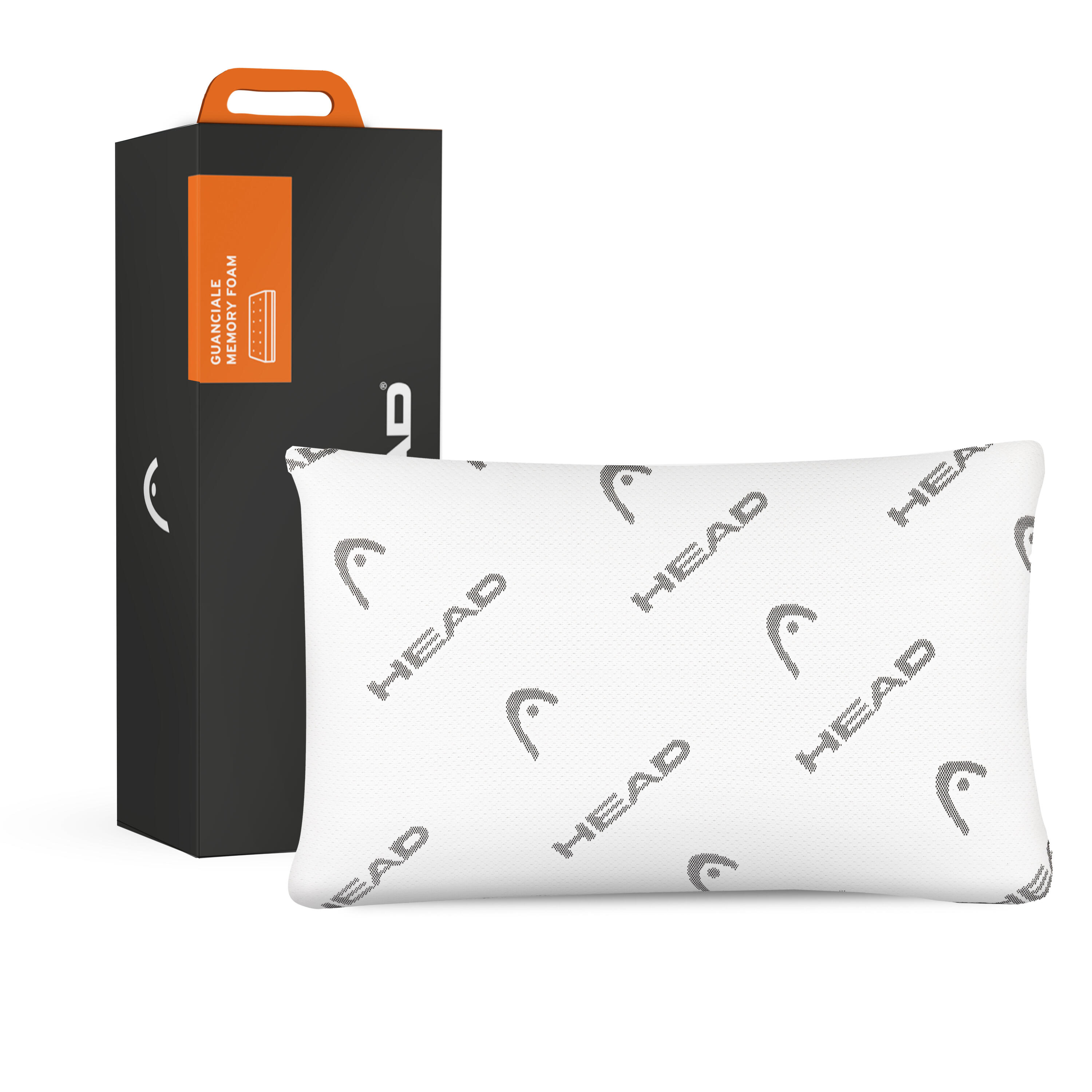 HEAD Almohada de espuma viscoelástica, funda de tela con hilo CoolMax®