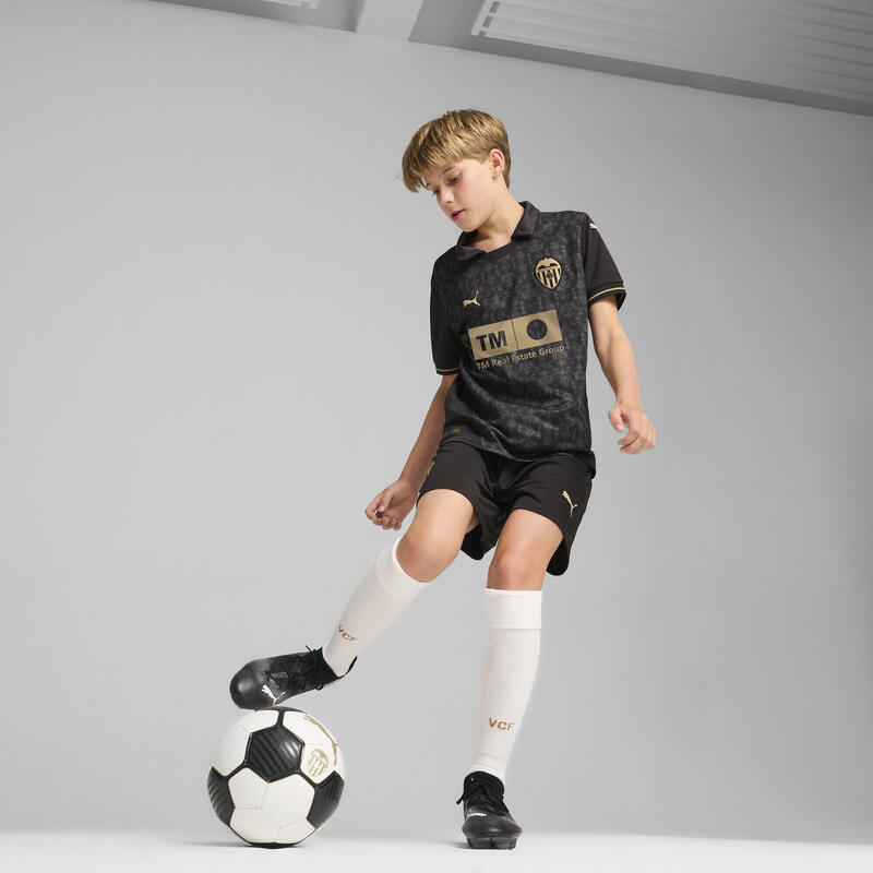 Maillot Away 24/25 Valencia CF Enfant et Adolescent PUMA Black Gold