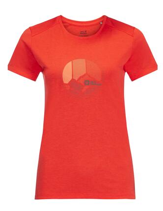 Jack Wolfskin Crosstrail Graphic Kurzarm-Damen-Wander-T-Shirt