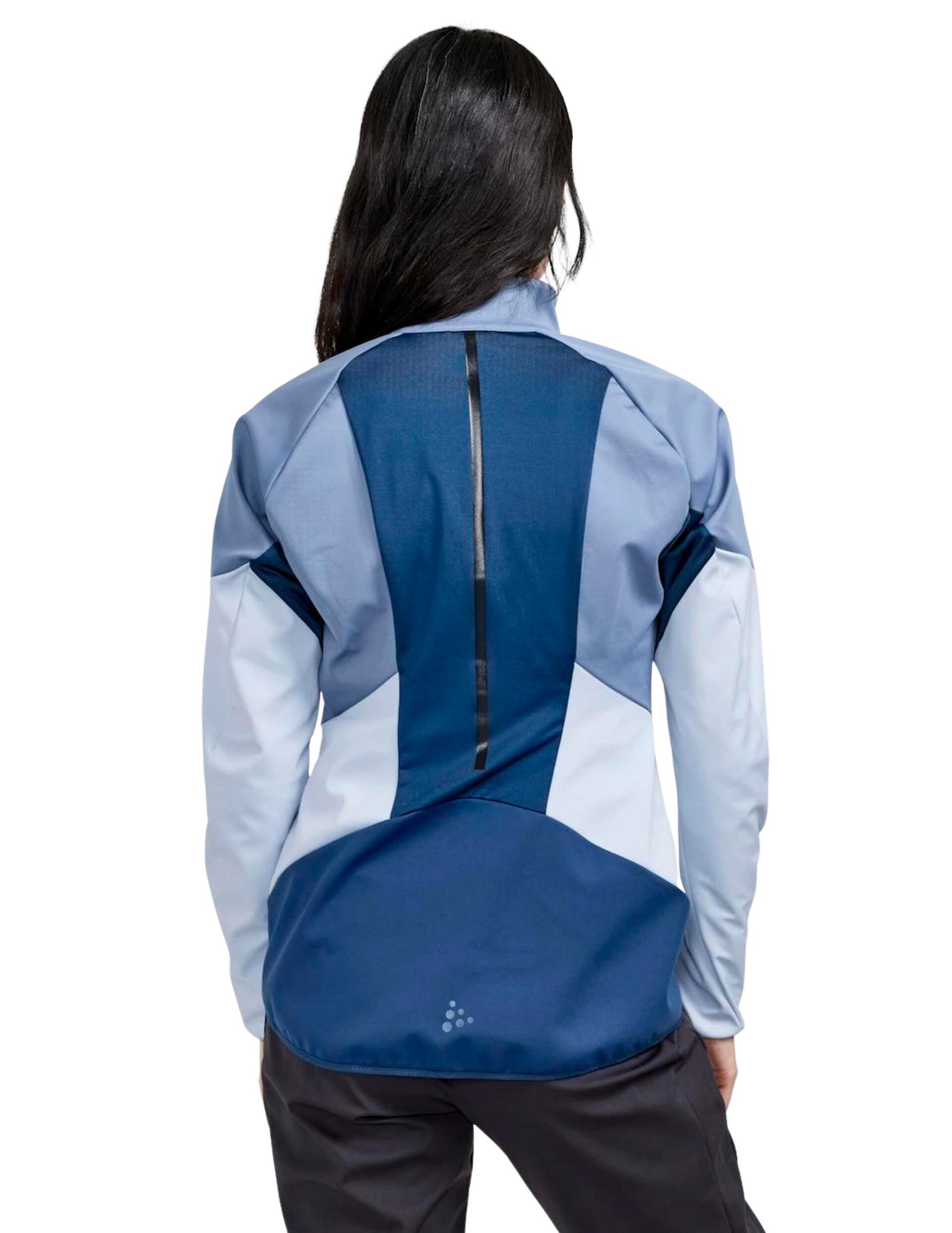 Giacca softshell CRAFT Glide Donna 36 Blu antivento 3/4