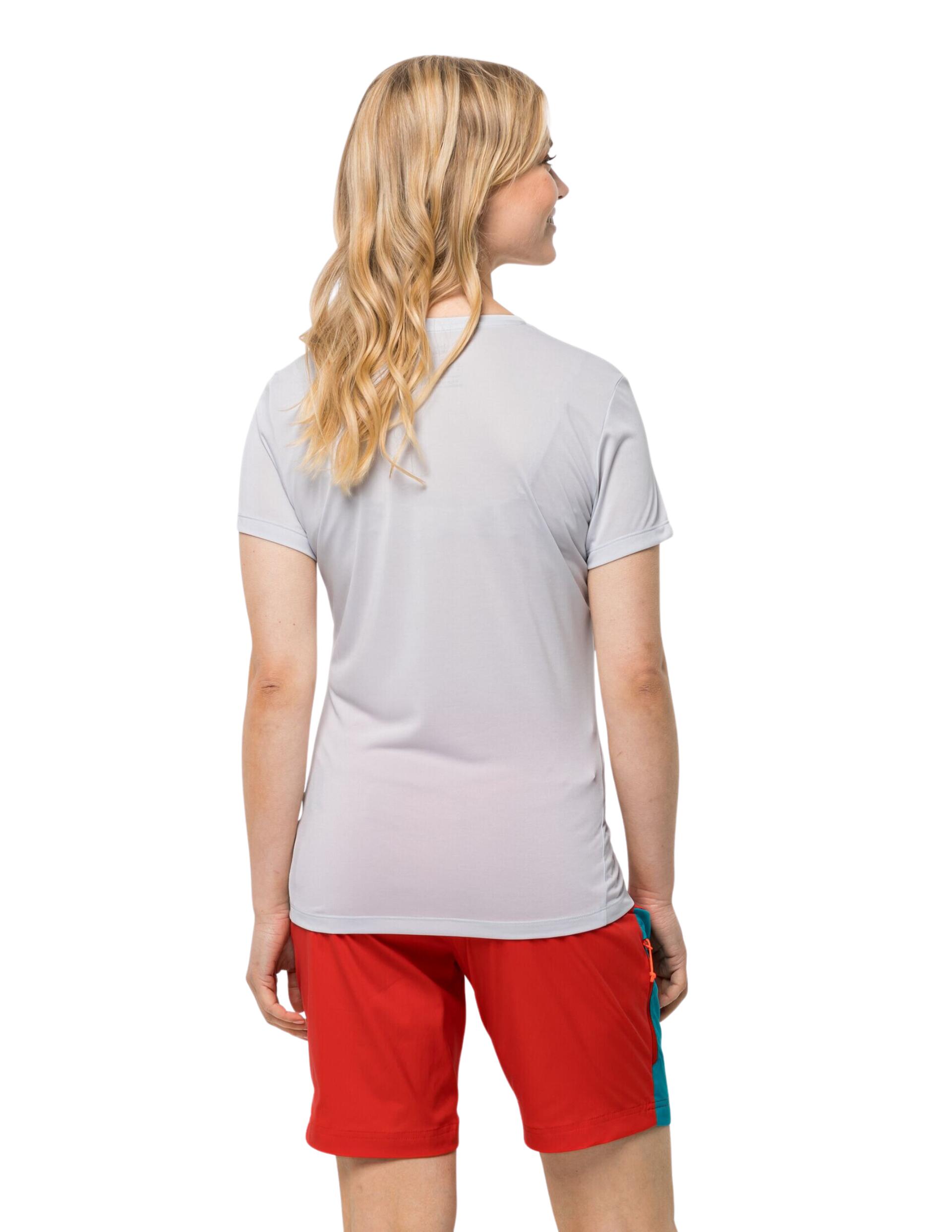 T-shirt randonnée JACK WOLFSKIN Crosstrail Graphic blanc taille 42 3/4