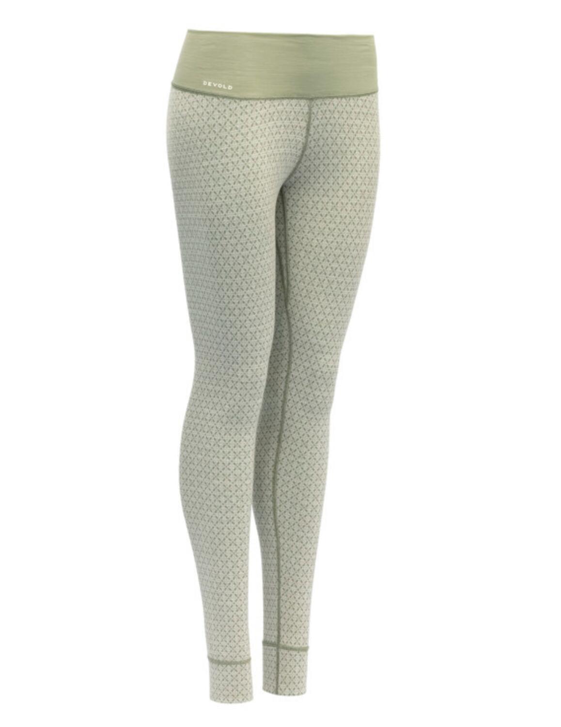 DEVOLD Devold Kvitegga Merino 230 Women's Long Johns Reversible Green 36/XS