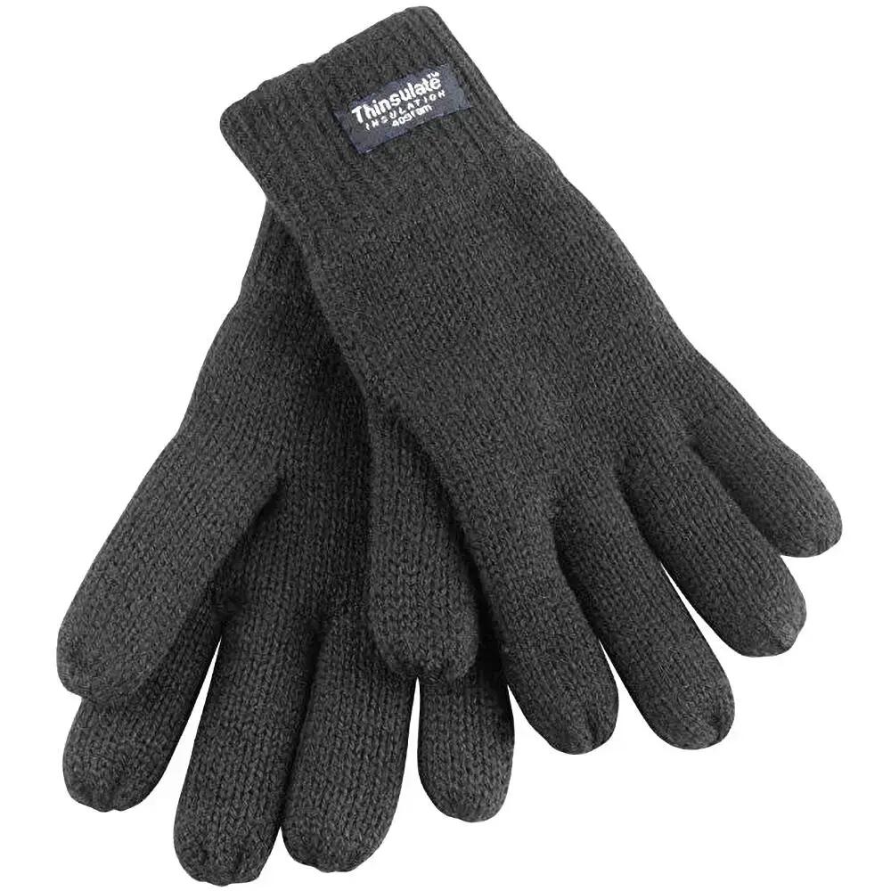 Unisex Thinsulate Lined Thermal Gloves (40g 3M) (Charcoal)
