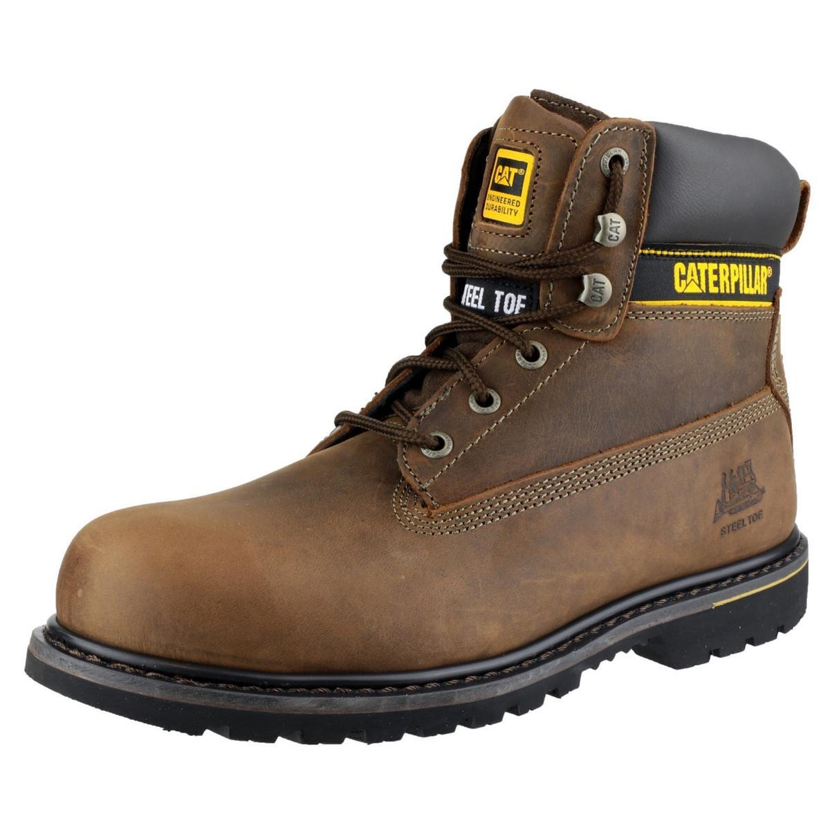 Caterpillar Holton Safety Boot Brown UK 8 Brown 1/5