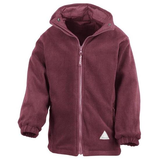 Veste Polaire Réversible Imperméable Enfant Unisexe (Bordeaux/Bordeaux)