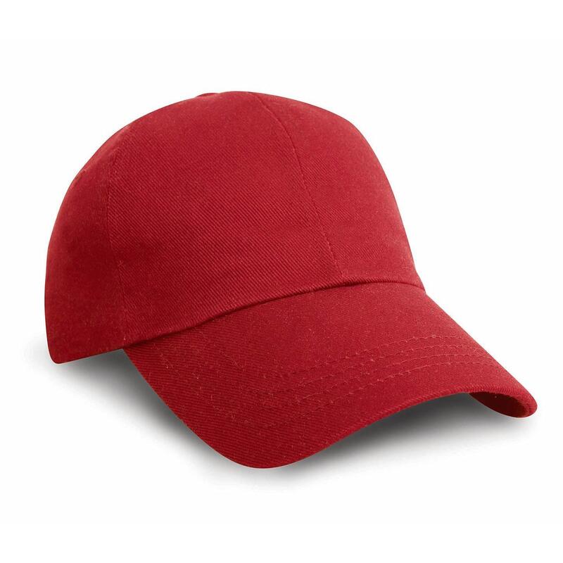 Casquette Unie Profil Bas Adulte Unisexe (Rouge)