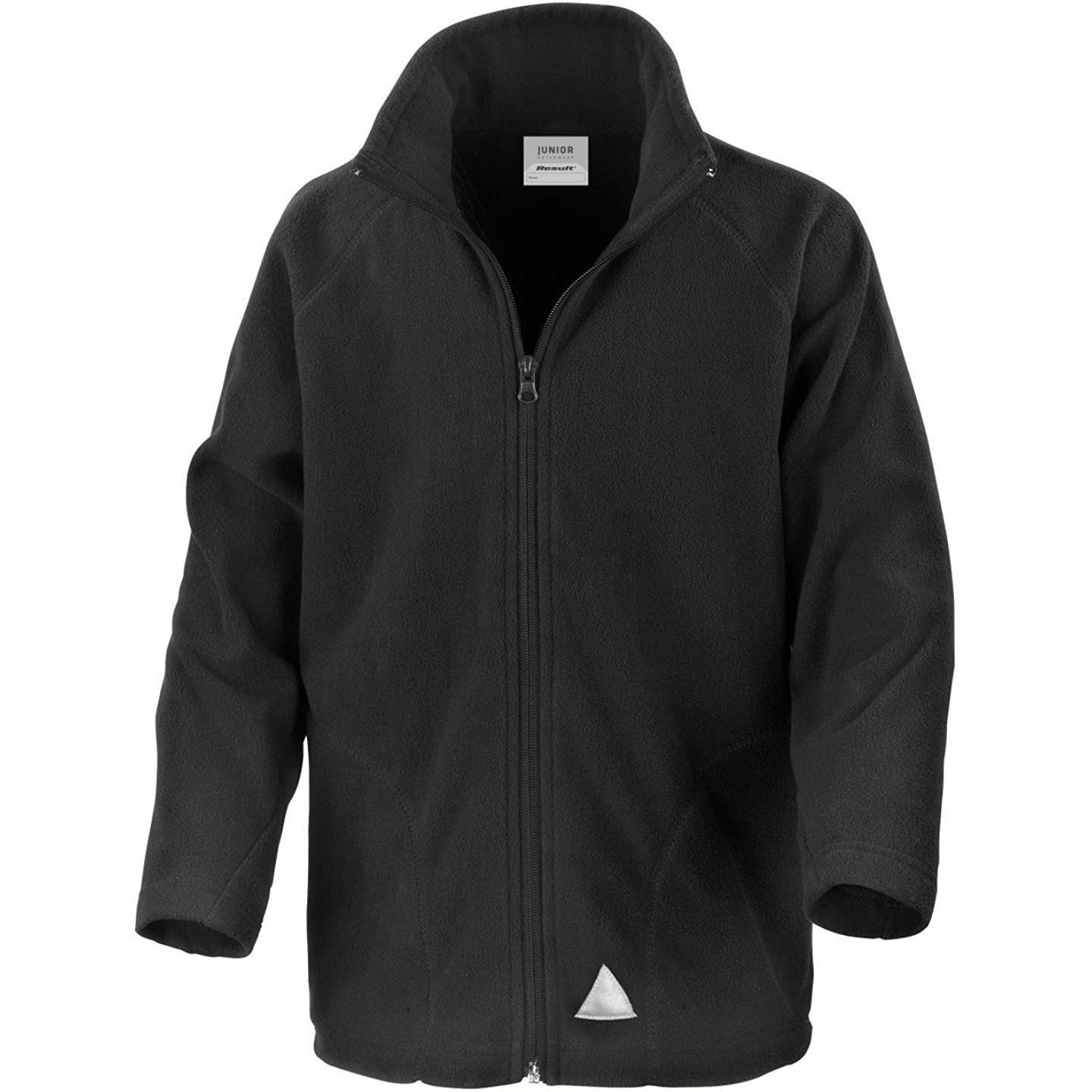 Kern Kinderen/Kinderen Micron Fleece Jasje (Zwart) 2/3