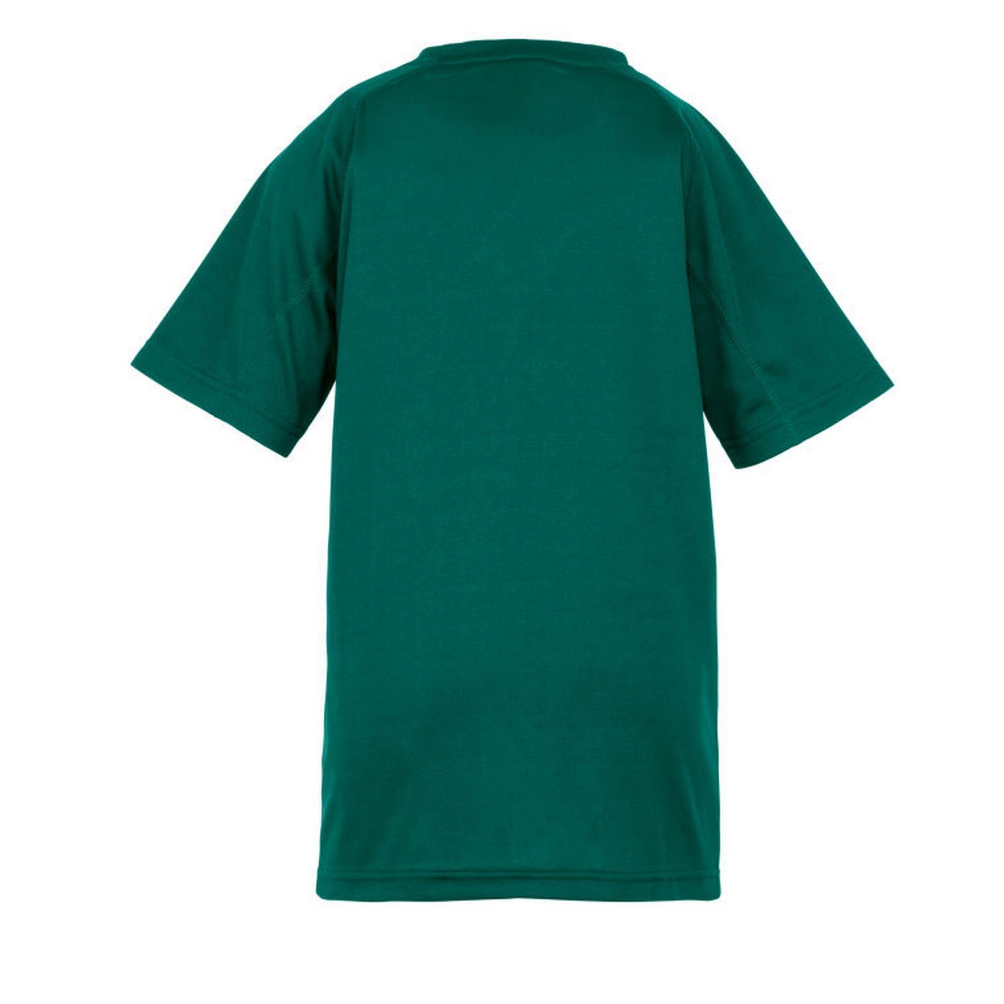 Camiseta Performance Aircool para Niños/Niñas Verde Botella 2/2