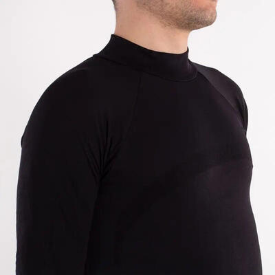 Softee bubble thermoshirt volwassenen m/l, lange mouwen, opstaande kraag
